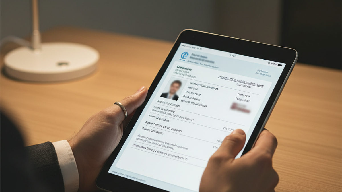 Online platformlarda belge onayı için kullanılan dijital kimlik doğrulama süreçleri.
