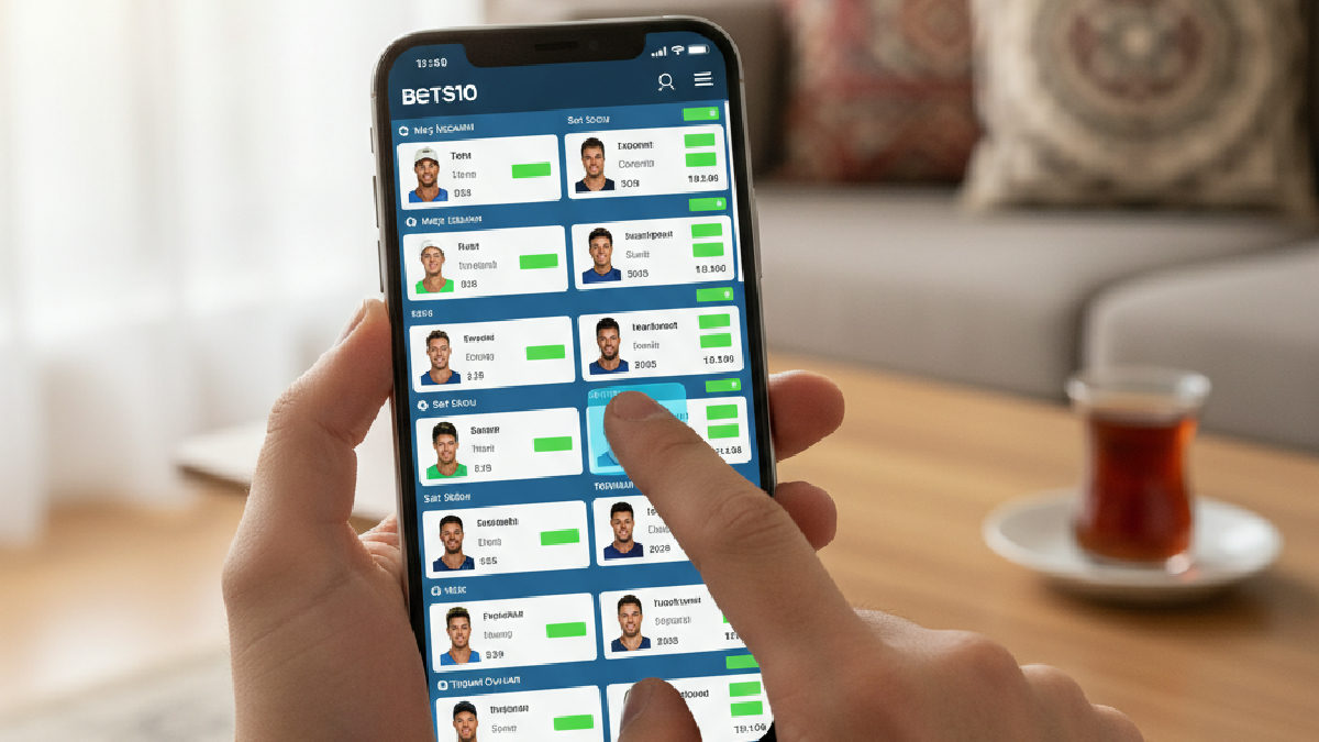 Mobil cihazlar üzerinden Bets10 tenis bahisleri yapmak oldukça pratik.
